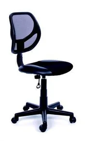 Bürostuhl, Textil, Netzrücken, Gestell schwarz, MaYAH Fresh, schwarz